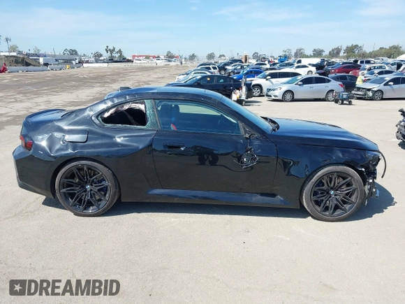2024 BMW M2 with VIN 3MF13DM03R8E32448, listed as a IAAI auction lot 41849327 with 4,856 mi miles. Bid and sale history available at carsss.com. Image 13.