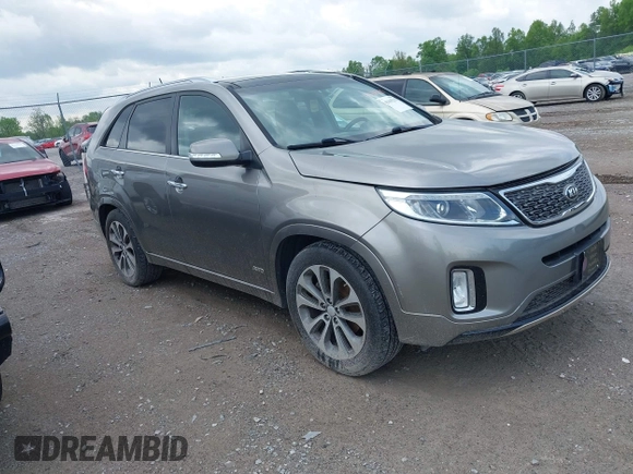 2014 Kia Sorento SX with VIN 5XYKWDA72EG518235, listed as a IAAI auction lot 42165235 with 131,603 mi miles. Bid and sale history available at carsss.com. Image 1.