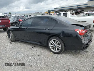 2016 BMW 7 Series 750i with VIN WBA7F0C53GGM20760, listed as a Copart auction lot 57230334 with 77,588 mi miles and Salvage Title. Bid and sale history available at carsss.com. Image 2.