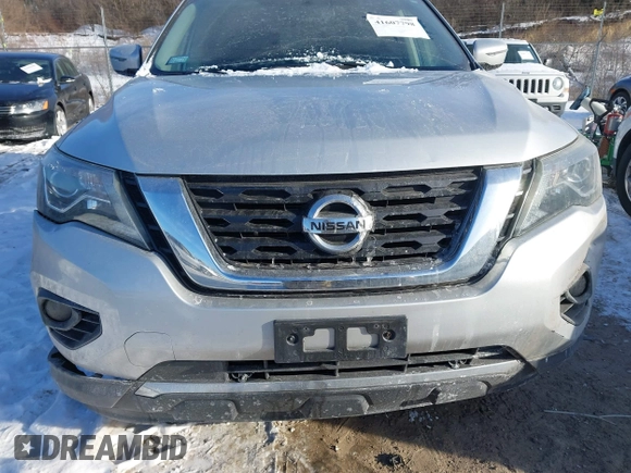 2017 Nissan Pathfinder SV with VIN 5N1DR2MM9HC678395, listed as a IAAI auction lot 41607798 with 190,996 mi miles. Bid and sale history available at carsss.com. Image 6.