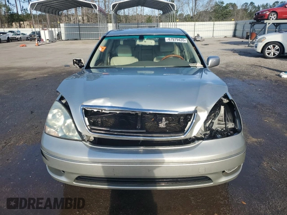 2001 Lexus LS 430 with VIN JTHBN30F110039728, listed as a Copart auction lot 47979435 with 215,935 mi miles and Salvage Title. Bid and sale history available at DreamBid. Image 5.