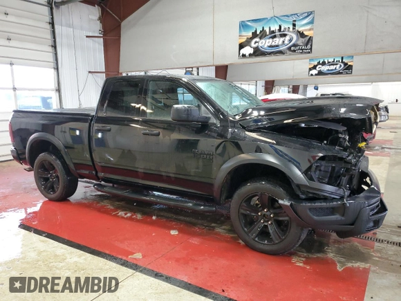 2021 Ram 1500 Classic Warlock with VIN 1C6RR7GG8MS510378, listed as a Copart auction lot 44301335 with 48,044 mi miles and Salvage Title. Bid and sale history available at carsss.com. Image 4.