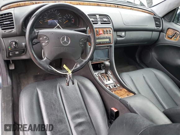 2000 Mercedes-Benz CLK 320/430 with VIN WDBLJ65GXYF158128, listed as a Copart auction lot 85065964 with 244,551 mi miles and Salvage Title. Bid and sale history available at DreamBid. Image 8.