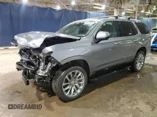 2021 Cadillac Escalade Premium Luxury z VIN 1GYS4BKL7MR311565, wystawiony jako Copart lot #86822944 z przebiegiem 56 028 mil mil oraz Szkody całkowita. Historia ofert i sprzedaży dostępna na DreamBid. Obrazek 1.