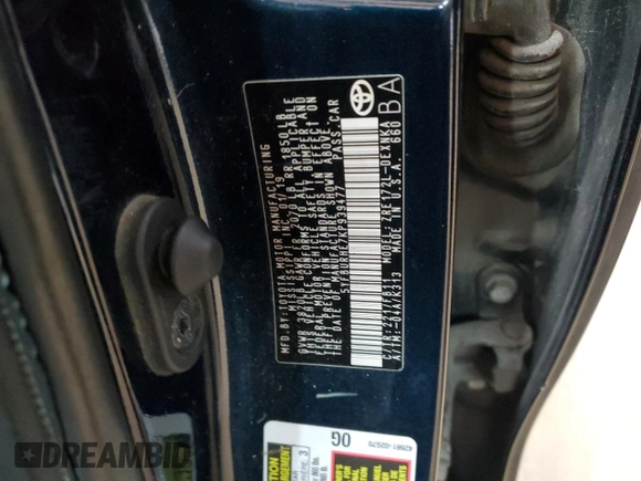 2019 Toyota Corolla L z VIN 5YFBURHE7KP939477, wystawiony jako Copart lot #50332525 z przebiegiem 182 189 mil mil oraz Szkoda całkowita • Salvage title. Historia ofert i sprzedaży dostępna na DreamBid. Obrazek 12.