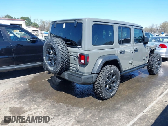 2022 Jeep Wrangler Unlimited Sport S with VIN 1C4HJXDG1NW200793, listed as a IAAI auction lot 41810817 with 35,212 mi miles. Bid and sale history available at carsss.com. Image 4.