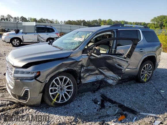 2021 GMC Acadia Denali z VIN 1GKKNPLSXMZ194932, wystawiony jako Copart lot #56885765 z przebiegiem Nie podano mil oraz Szkoda całkowita • Salvage title. Historia ofert i sprzedaży dostępna na DreamBid. Obrazek 1.