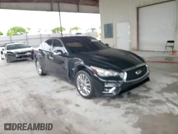 2020 Infiniti Q50 Luxe with VIN JN1EV7AP7LM201177, listed as a Copart auction lot 59437585 with 64,267 mi miles and Non repairable. Bid and sale history available at DreamBid. Image 13.