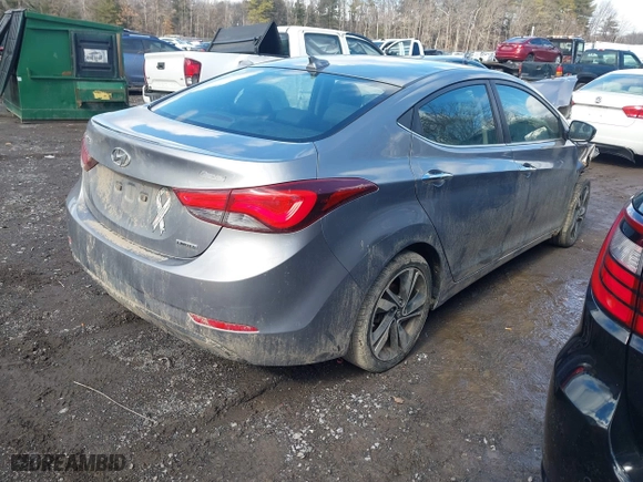 2014 Hyundai Elantra SE with VIN KMHDH4AE8EU112407, listed as a IAAI auction lot 41713194 with 126,050 mi miles. Bid and sale history available at carsss.com. Image 4.