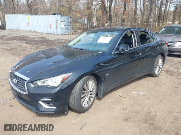 2018 Infiniti Q50 Sport with VIN JN1EV7AR8JM612165, listed as a IAAI auction lot 42007029 with 71,328 mi miles and . Bid and sale history available at carsss.com. Image 2.