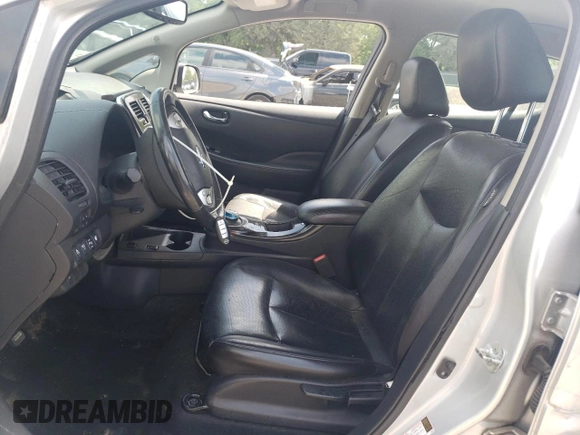 2015 Nissan LEAF S with VIN 1N4AZ0CP7FC320223, listed as a Copart auction lot 61234915 with 79,514 mi miles and Salvage title. Bid and sale history available at DreamBid. Image 7.