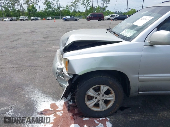 2001 Toyota Highlander with VIN JTEGF21A110013983, listed as a IAAI auction lot 42062611 with 236,536 mi miles and . Bid and sale history available at DreamBid. Image 6.