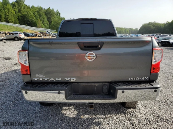 2016 Nissan Titan XD Platinum Reserve with VIN 1N6BA1F27GN503829, listed as a Copart auction lot 65203924 with 0 mi miles and Salvage Title. Bid and sale history available at carsss.com. Image 6.