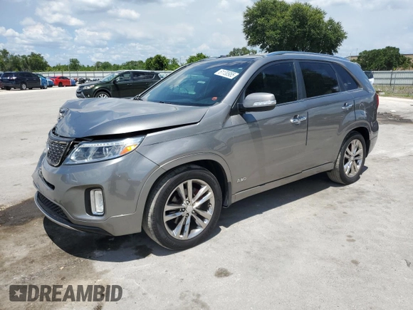 2014 Kia Sorento SX Limited with VIN 5XYKWDA71EG475877, listed as a Copart auction lot 61130985 with 183,941 mi miles and Salvage title. Bid and sale history available at DreamBid. Image 1.