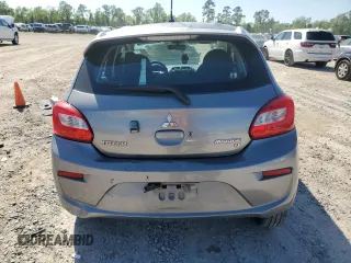 2017 Mitsubishi Mirage SE with VIN ML32A4HJXHH016300, listed as a Copart auction lot 52125395 with 59,803 mi miles and Salvage title. Bid and sale history available at DreamBid. Image 6.