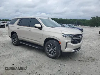 2021 Chevrolet Tahoe LT with VIN 1GNSCNKD0MR227811, listed as a Copart auction lot 54893005 with 48,150 mi miles and Salvage title. Bid and sale history available at DreamBid. Image 4.