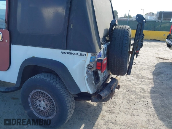 1995 Jeep Wrangler S with VIN 1J4FY19P6SP210468, listed as a IAAI auction lot 41882009 with 133,705 mi miles. Bid and sale history available at carsss.com. Image 6.