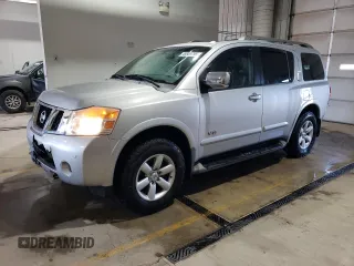 2008 Nissan Armada SE z VIN 5N1AA08C08N618736, wystawiony jako Copart lot #49589795 z przebiegiem 195 002 mil mil oraz Szkoda całkowita • Salvage title. Historia ofert i sprzedaży dostępna na DreamBid. Obrazek 1.