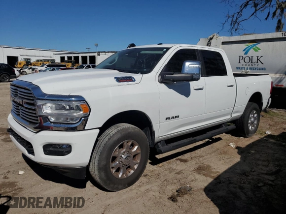 2023 Ram 2500 Laramie with VIN 3C6UR5FJ4PG569029, listed as a Copart auction lot 80959124 with Not provided miles and Salvage title. Bid and sale history available at DreamBid. Image 1.