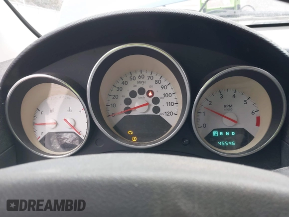 2009 Dodge Caliber SXT with VIN 1B3HB48AX9D116489, listed as a IAAI auction lot 41424585 with 45,546 mi miles and . Bid and sale history available at DreamBid. Image 7.
