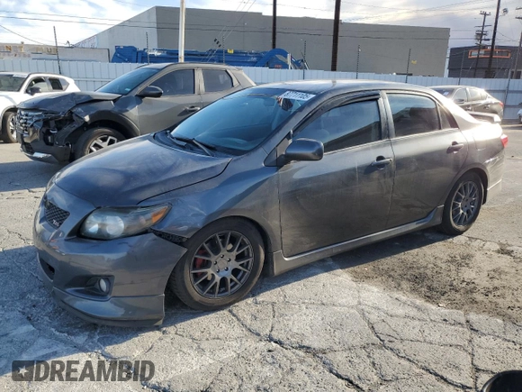 2009 Toyota Corolla XRS with VIN 1NXBE40E59Z136994, listed as a Copart auction lot 87711105 with 114,254 mi miles and Salvage Title. Bid and sale history available at carsss.com. Image 1.
