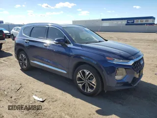 2020 Hyundai Santa Fe SEL with VIN 5NMS3CAA5LH163210, listed as a Copart auction lot 46996265 with 89,292 mi miles and Salvage Title. Bid and sale history available at carsss.com. Image 4.