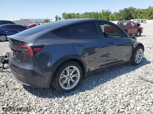 2021 Tesla Model Y Long Range with VIN 5YJYGDEE9MF118730, listed as a Copart auction lot 52435515 with 66,699 mi miles and Salvage Title. Bid and sale history available at carsss.com. Image 3.