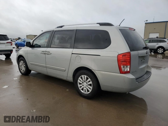 2014 Kia Sedona LX with VIN KNDMG4C73E6581348, listed as a Copart auction lot 54724885 with 117,670 mi miles and Salvage Title. Bid and sale history available at DreamBid. Image 2.