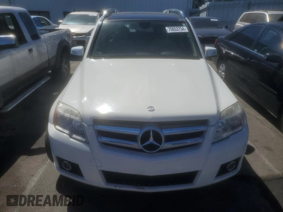 2011 Mercedes-Benz GLK 350 with VIN WDCGG5GB0BF609405, listed as a Copart auction lot 70653754 with 84,937 mi miles and Salvage Title. Bid and sale history available at DreamBid. Image 5.
