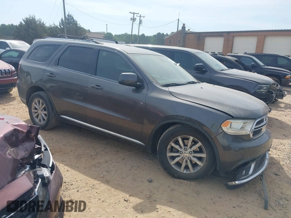 2015 Dodge Durango SXT with VIN 1C4RDHAG0FC714725, listed as a IAAI auction lot 42160025 with 226,093 mi miles and . Bid and sale history available at DreamBid. Image 1.