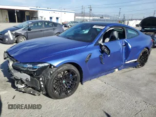 2022 BMW M4 Competition xDrive with VIN WBS43AZ09NCK26831, listed as a Copart auction lot 45608435 with 0 mi miles and Salvage Title. Bid and sale history available at carsss.com. Image 1.