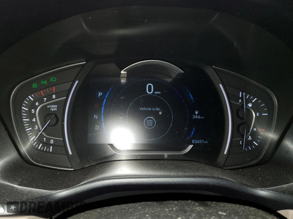 2020 Hyundai Santa Fe SEL with VIN 5NMS3CAD6LH180446, listed as a Copart auction lot 46213915 with 83,651 mi miles and Salvage Title. Bid and sale history available at carsss.com. Image 9.