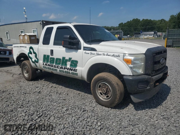 2013 Ford F-250 XL with VIN 1FT7X2B66DEA81666, listed as a Copart auction lot 65623755 with 330,532 mi miles and Salvage title. Bid and sale history available at DreamBid. Image 4.