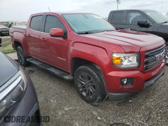 2019 GMC Canyon 4WD SLE with VIN 1GTG6CEN7K1350371, listed as a Copart auction lot 74199274 with 0 mi miles and Non Repairable. Bid and sale history available at carsss.com. Image 4.