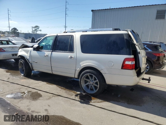 2007 Ford Expedition EL Limited with VIN 1FMFK19537LA31238, listed as a Copart auction lot 77888544 with 0 mi miles and Salvage Title. Bid and sale history available at carsss.com. Image 2.
