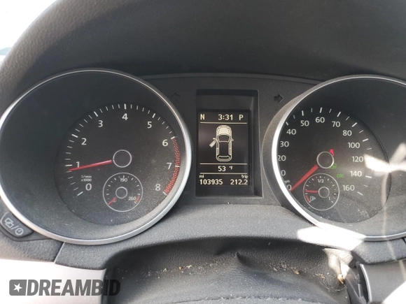 2013 Volkswagen Golf w/Conv z VIN WVWDB7AJ7DW024682, wystawiony jako Copart lot #48399545 z przebiegiem 103 935 mil mil oraz Czysty tytuł • Clean title. Historia ofert i sprzedaży dostępna na DreamBid. Obrazek 9.