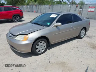 2002 Honda Civic EX with VIN 1HGEM22952L076253, listed as a IAAI auction lot 42134965 with 114,819 mi miles. Bid and sale history available at carsss.com. Image 2.