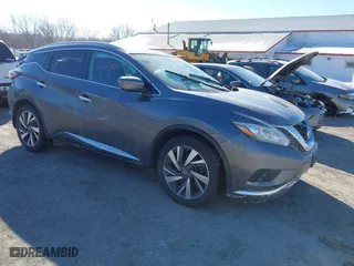 2016 Nissan Murano SL with VIN 5N1AZ2MH5GN158932, listed as a IAAI auction lot 41614873 with 112,294 mi miles. Bid and sale history available at carsss.com. Image 1.