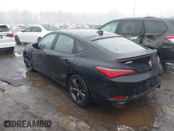 2023 Acura Integra w/A-Spec Package with VIN 19UDE4H35PA026687, listed as a IAAI auction lot 41549935 with 27,834 mi miles and . Bid and sale history available at DreamBid. Image 3.