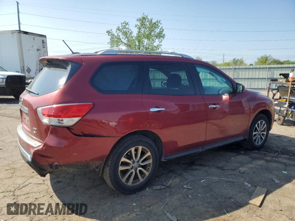 2016 Nissan Pathfinder SV z VIN 5N1AR2MM4GC657374, wystawiony jako Copart lot #57080195 z przebiegiem 92 296 mil mil oraz Czysty tytuł • Clean title. Historia ofert i sprzedaży dostępna na DreamBid. Obrazek 3.