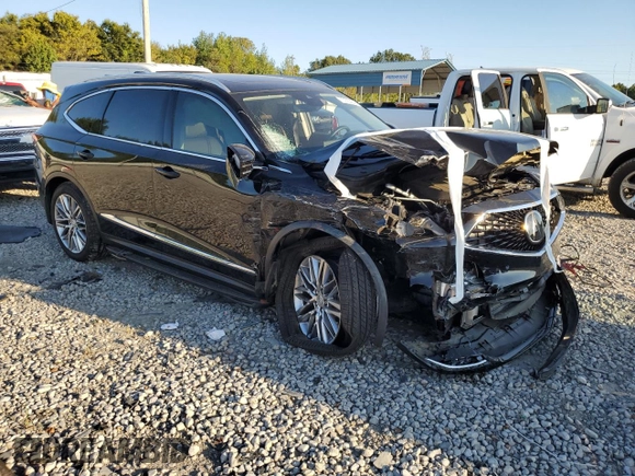 2023 Acura MDX w/Advance Package with VIN 5J8YE1H81PL036472, listed as a Copart auction lot 73135454 with 0 mi miles and Salvage Title. Bid and sale history available at carsss.com. Image 4.