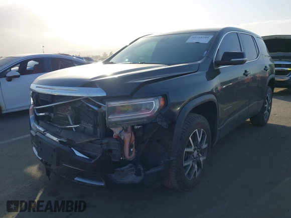 2021 GMC Acadia SLE with VIN 1GKKNRL49MZ192232, listed as a IAAI auction lot 41218288 with 156,452 mi miles. Bid and sale history available at carsss.com. Image 19.