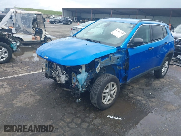 2021 Jeep Compass Freedom with VIN 3C4NJDAB3MT591461, listed as a IAAI auction lot 41925228 with 61,426 mi miles and . Bid and sale history available at carsss.com. Image 20.