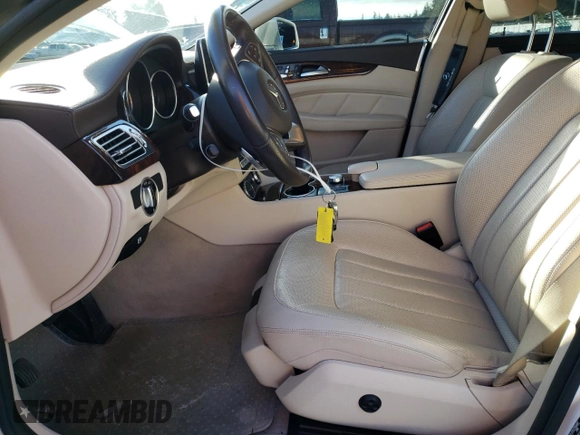 2015 Mercedes-Benz CLS 400 with VIN WDDLJ6HB7FA136587, listed as a Copart auction lot 43651315 with 55,164 mi miles and Salvage title. Bid and sale history available at DreamBid. Image 7.