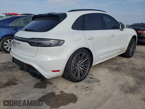 2023 Porsche Macan GTS with VIN WP1AF2A59PLB56053, listed as a Copart auction lot 76335744 with Not provided miles and Salvage title. Bid and sale history available at DreamBid. Image 3.