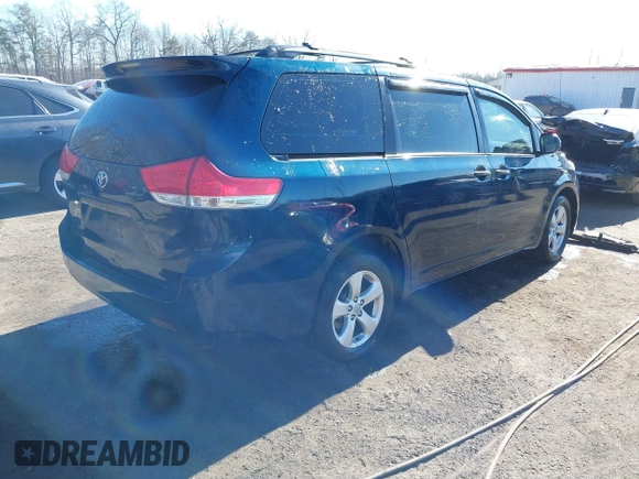 2012 Toyota Sienna with VIN 5TDKA3DCXCS013173, listed as a IAAI auction lot 41437317 with 175,263 mi miles and . Bid and sale history available at DreamBid. Image 4.