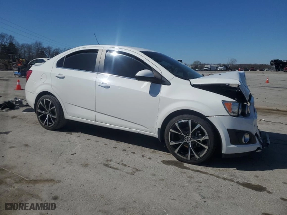 2016 Chevrolet Sonic LT with VIN 1G1JC5SHXG4162676, listed as a Copart auction lot 49361545 with 46,883 mi miles and Salvage Title. Bid and sale history available at carsss.com. Image 4.