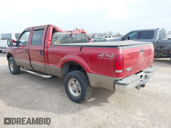 2002 Ford Super Duty F-250 XL with VIN 1FTNW21F32EB72189, listed as a IAAI auction lot 41724745 with 164,054 mi miles. Bid and sale history available at carsss.com. Image 3.
