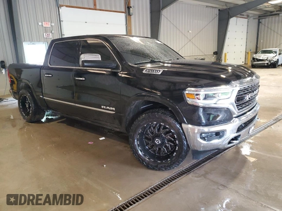 2019 Ram 1500 Limited with VIN 1C6SRFHT1KN810346, listed as a Copart auction lot 56713315 with 87,066 mi miles and Salvage title. Bid and sale history available at DreamBid. Image 4.