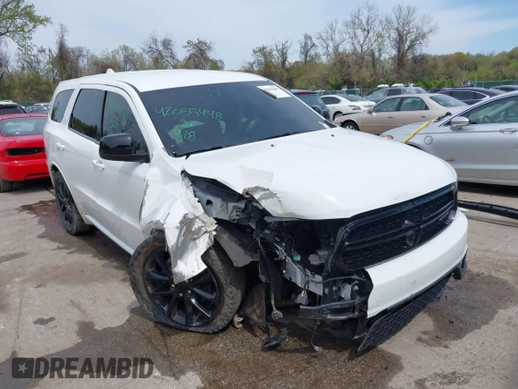 2018 Dodge Durango SXT with VIN 1C4RDJAG2JC362361, listed as a IAAI auction lot 42055448 with 130,228 mi miles and . Bid and sale history available at DreamBid. Image 1.